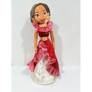 Disney Store Princess Elena of Avalor Plush Doll 20 inch Stuffed Toy Red Dress